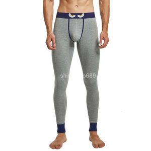 Herrens termiska underkläder Seobean Mens Bottoms Autumn och Winter Keep Warm Trousers Leggings Long Johns Sleepwear 231027