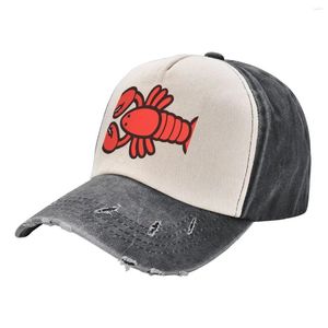 Ball Caps Lobsters Pattern On Turquoise Blue Baseball Cap Hat Hip Hop For Women 2024 Men's