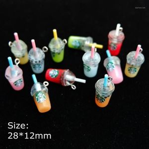 Charms Kawaii Coffee Cendants Cabochon do DIY Naszyjnik kolczyka biżuteria Making Akcesoria1233Q