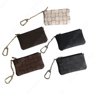 Kvinnor äkta lädermynt handväska mini byte förföljer barn mynt fick plånböcker nyckelkedja blixtlåsspåskort hållare plånböcker med låda