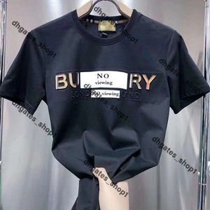 Дизайнерская футболка Burbery Футболка Buryess MMS с принтом и коротким рукавом на продажу Роскошная мужская одежда в стиле хип-хоп Хлопок Jiaduo Азиатский размер Burburries Burberry2 Mens 91