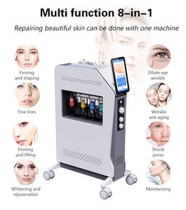 SPA Salon Beauty Equipment Hydro Facial 8 In 1 Hydra peel Plasma EMS Ice Hammer Hydra Oxygen Spray Metal microdermabrasion facial machine