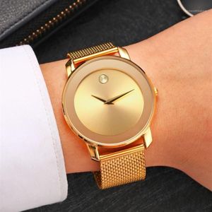 Wristwatches Mens Business Watch Classic Waterproof Watches 40mm High Quality Stainless Steel Casual 5 Colors1201B