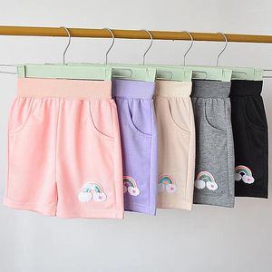 Shorts bebê meninas 2024 verão criança dos desenhos animados impresso calças de algodão crianças esportes casuais calças curtas roupas infantis