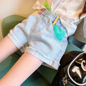 Pantaloncini 2024 coreano bambino estate ragazze ragazzi jeans abbigliamento per bambini neonata ragazzo cartone animato denim pantaloni corti casual 4 -12Y
