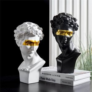 Acessórios de decoração para casa david pessoas resina estátua euople escultura abstrata estátuas para decoração arte moderna decoração casa t2006268n