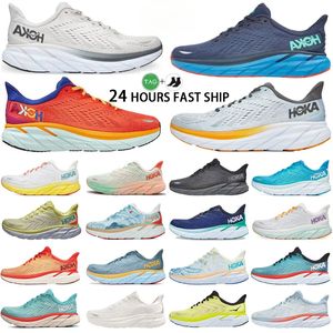 2023 Ha One Clifton 8 Running Shoe Athletic Shoes Bondi 8s Carbon X 2 Sneakers Chock Absorbering Road Fashion Mens Womens Top Designer Sneaker Clifton 9 Storlek 36-45