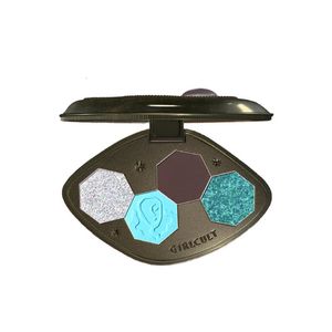 Girlcult Maquiagem Paleta de sombras de quatro cores Paleta de sombras azul Aurora Chameleon Paleta de sombras 240124