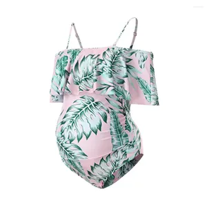 Kobiety stroju kąpielowego dla kobiet w ciąży One Piece Swimsuit Swimbug Sexy Plus Size ciążowy