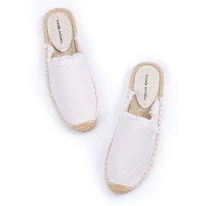 Zapatos de Mujer Pantufas Tienda Soludos Watrzenia damskie Mule Canvas Gumowa solidna sprężyna/jesienne kapcie slajdy sandały buty