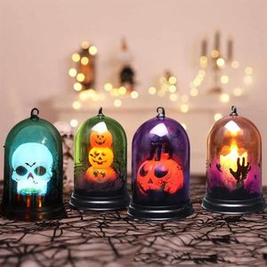 Decorazione di Halloween per la casa Cartoon Zucca Pipistrello Fantasma Luce Horror Halloween Party Supplies Accessori Haloween Ornament 201028303Y