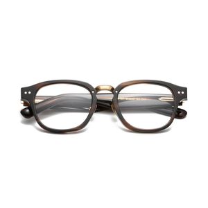 Óculos ópticos para homens mulheres retro designer m151 moda titânio óculos quadro detalhado elasticidade estilo oval anti-azul placa de lente de luz com caixa