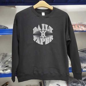 Mäns T-shirts American Retro Daily Paper Hoodies Letter Print Pullover Kläder Män kvinnor Dagliga papperströjor Q240130