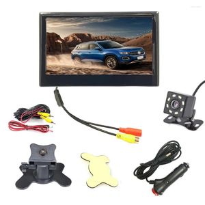 Monitor per auto da pollici Schermo a colori TFT LCD Telecamera per retromarcia Parcheggio sicuro Supporto per display retrovisore con retromarcia