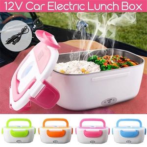 S uppvärmning Lunchlådor Portable Electric Heater Lunch Box Car Plug Food Bento Storage Container varmare matbehållare Ben T258Y