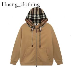 Burbery Hoodie Herren Pullover Sweatshirts Burberies Burbreries Designer Hoodie Tide Männer Marke Kapuzenpullover Pullover Classic Plaid Stitch Neuheit Mms T Shirt Cp 48