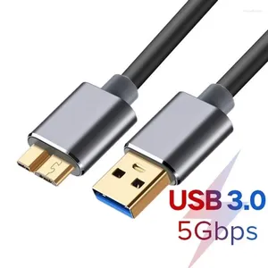 Компьютерные кабели USB 3.0 Type C к Micro B, кабель для синхронизации данных, высокоскоростной шнур для внешнего жесткого диска, HDD, разъем Samsung S5 Note 3