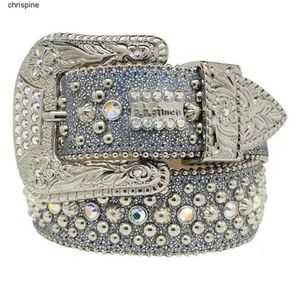 BB Simon Belt Belt Belt Luxury Strap Men Women Rhinestones Belt Western Bling Crystal Diamond Belts Blts Bling