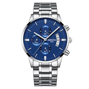 12 cores orologio masculino relógios masculinos famosa marca de topo moda casual vestido relógio nibosi militar quartzo relógio pulsoe276i