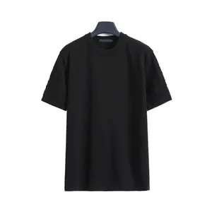 T-shirt da uomo Plus Tees Polo T-shirt rotonda taglie forti collo ricamato e stampato abbigliamento estivo in stile polare con puro cotone da strada r334