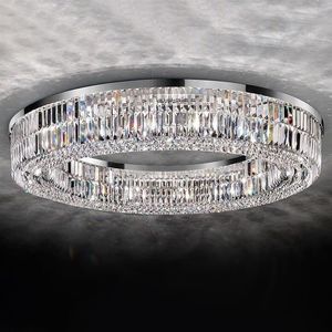 Modern living room chandeliers round square rectangle chrome hanging light fixtures crystal ceiling chandelier for bedroom2747