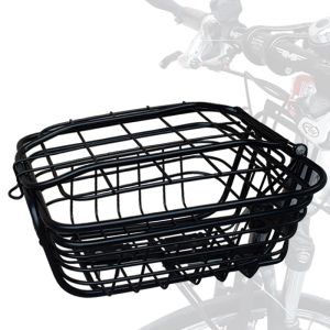 Portapacchi per bicicletta Cestino per bici anteriore Portapacchi per ciclismo Supporto per manubrio Scaffale Portaoggetti per carico Portapacchi posteriore Sedile posteriore Borsa per bagagliaio per cani da compagnia