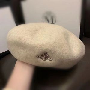 Designers nya Beret Saturn logo mode trend vivi hatt högkvalitativ produkt