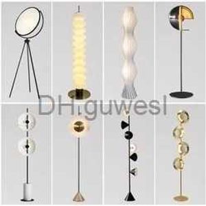 Floor Lamps modern 5 floor lamp metal tripod standing lamps design bedroom lights candelabra glass ball YQ240130