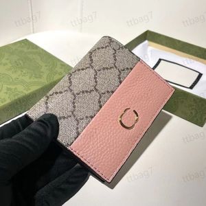 Tasarımcı Deri Kredi Kartı Tutucu Kadın Erkekler Küçük fermuarlı cüzdan cüzdan mini cüzdan anahtar cep kartı tutucu para çantası erkek ve kadın cüzdan kutu
