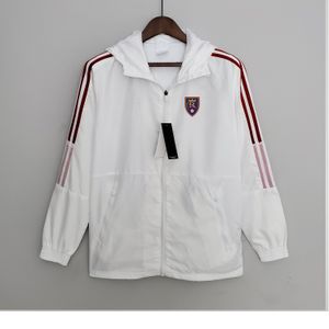 Real Salt Lake Men's jacket leisure sport Windbreaker Jerseys full zipper Hooded Windbreakers Mens Fashion coat Logo custom