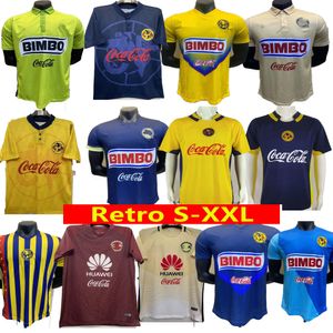 2004 2005 Club América Retro Camisas de Futebol 1999 98 LIGA MX 1916-2006 90º 13 14 Camisas de Futebol 1995 1990 S.CABANAS ZAMORANO BRANDAO CHUCHO 1988 97 Uniformes Masculinos