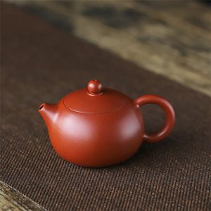 Teiera in argilla viola Yixing da 240 ml Teiera Xishi fatta a macchina Minerale grezzo Dahongpao Qualità Teaware Oolong Pu're Set da tè Bollitore con filtro 240124