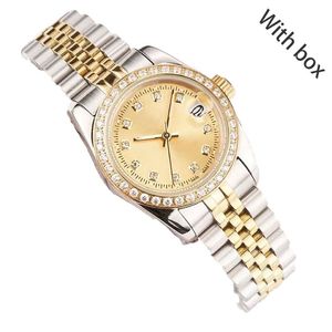 31mm 36mm 41mm 스테인리스 스틸 자동 기계 여성 여성 시계 Sapphire Glass Gold Movement Watch Accessories 로고 브랜드 품질의 방수 시계