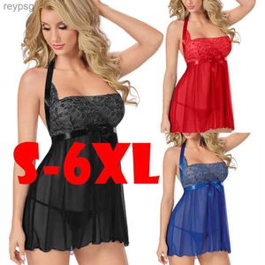 Outras calcinhas 2 peças roupa interior lingerie conjuntos mulheres sexy renda push up vestido de malha tanga sexo erótico plus size yq240130