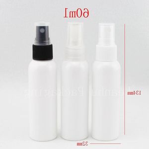 60 ml x 50 Pusta biała sprayowa butelka plastikowa, płynna medycyna fiolka 60 cm3, 2 uncji pojemnik na pompę, Pertal Perfume Butelki MMBSL