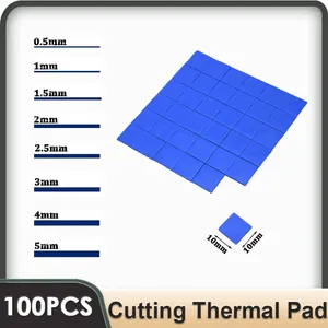 Computerkühlungen Gdstime Leitfähiges Kühlkörper-Gipsfett 10 x 10 mm 0,5 mm 1 mm 1,5 mm 2 mm 2,5 mm 3 mm 4 mm 5 mm Wärmeleitpad CPU-Silikon