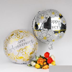 Party Decoration 1Pc 18 Inch Love Family Gift Air Balloon Anniversary Happy Festival Supplies297Q Drop Delivery Home Garden Festive Dhao9