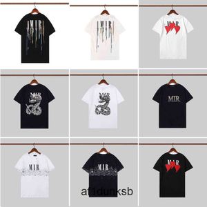 Lyx amari amirl amirlies hylsa am amis imiri grafisk amiiri designer mens streetwear t skjortor tryckt mode ts kvinnor tshirt bomull tee casual tees kort