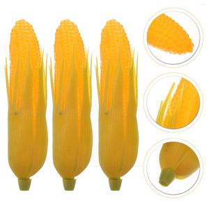 Decorative Flowers 3 Pcs Decorations For Party Fake Corn Clothing Home Artifical Simulation