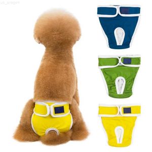 Dog Apparel Pet Cotton Washable Dog Diapers Durable Female Dog Physiological Pant Shorts Underwear Reusable Sanitary Wraps Panties