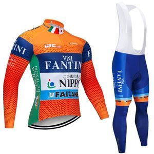 2020 NYTT TEAM VINI CYKLING JERSEY 20D BIKE PANTER SET ROPA CICLISMO VINTER THERMAL FLEECE PRO CYKCLING JACKE MAILLOT WIE2096