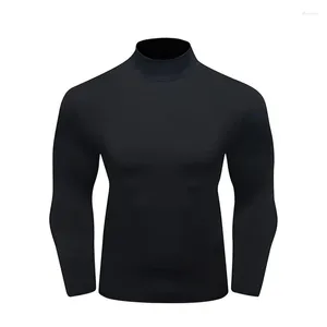 Мужские футболки Cody Lundin Athletic Turtle Neck Компрессионная футболка с воротником с длинными рукавами Быстросохнущий топ Активный эластичный базовый слой