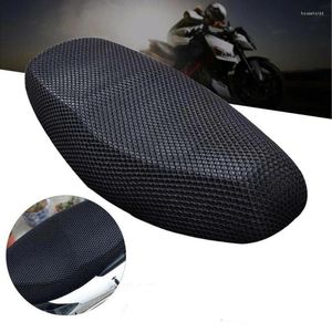 Bilsätet täcker motorcykel elektrisk andningsbeläggning Black Anti-Slip Cushion Heat-isolerande och nät Net Auto-tillbehör