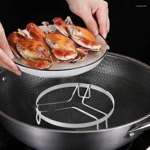 Double Boilers Steamer Rack Thick Heavy Duty Round Durable Pot Pan Pressure Cooker Trivet Stainless Steel Holder Kitchen Accessories