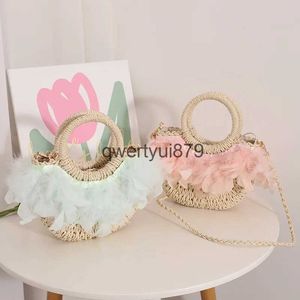 Shoulder Bags Fairy Feater Crossbody Straw Woven Bag Cute andeld alf Round Vine Beac Vacation andbagqwertyui879
