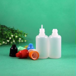 100 set/lotto 30 ml flaconi contagocce in plastica a prova di bambino punta lunga e sottile PE sicuro per e-liquid vapore Vapt succo e-Liquide 30 ml Ktcsl Lfxnb