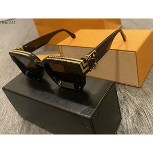 Occhiali da sole estivi MILLIONAIRE per uomo e donna quadrati full frame vintage 1165 1.1 unisex oro lucido buona vendita placcato alta qualità 96006