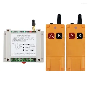 Remote Controlers 433MHZ 12V 24V 48V 30A Relay 2CH Wireless Control Switch Receiver Transmitter For LED Motor Waterpump Industrial