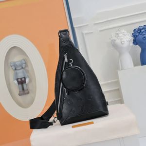 2PC/セットデュオスリングバッグTaigarama Mens Crossbody Bag with Round Coin Purse Sided Pocket Mens Luxurysデザイナーショルダーバッグクロスボディバックパックバッグ