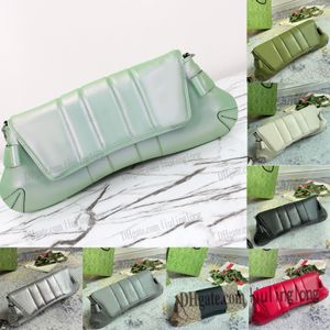 Łańcuch konny małe torby na ramię zielony opalizujący designer skórzany torebki ophidia damskie torby na ramię w torbie